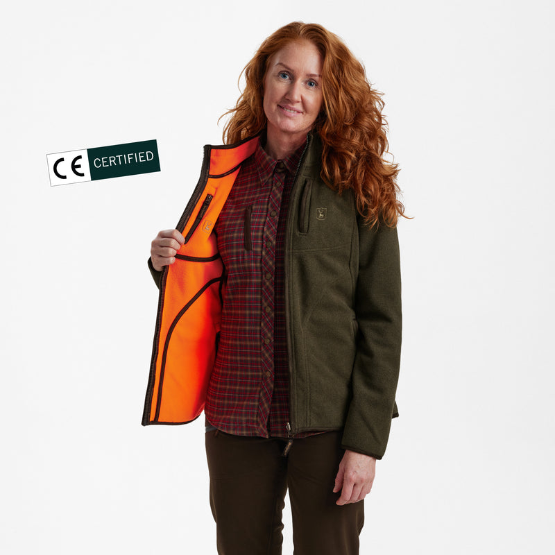 Deerhunter Lady Pam Bonded Fleecejakke - vendbar