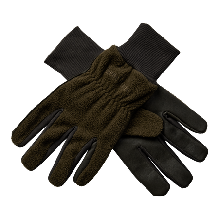 Deerhunter Fleecehandsker med læder
