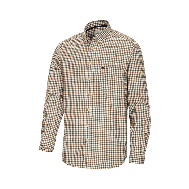 Hoggs of Fife Garvock Cotton Twill Herringbone Check Skjorte