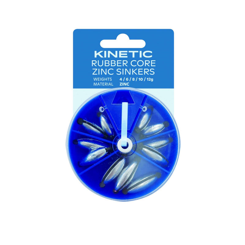 Kinetic Rubber Core Zinc Sinkers Assortment hagl