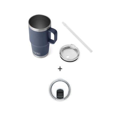 Yeti Rambler 25 Oz Straw Mug (739 ml) + magslider låg